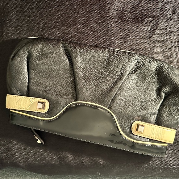 L.A.M.B black and white leather vintage clutch - Picture 6 of 15